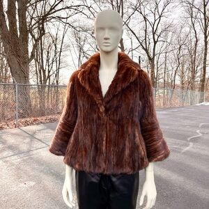 Genuine Korean Mink Fur Coat